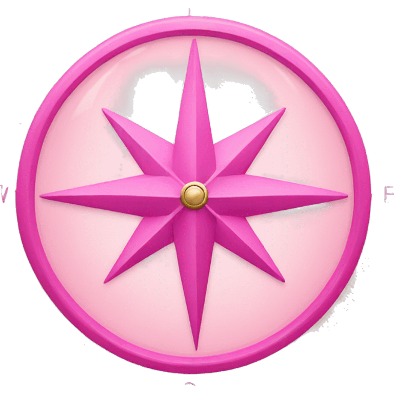 pink compass emoji