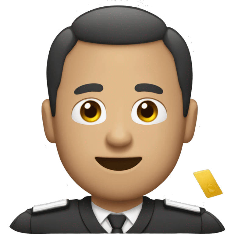 Arbitro con una tarjeta  emoji