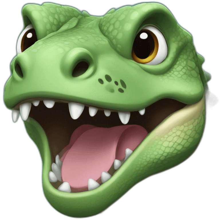 Komodo dragon crying emoji