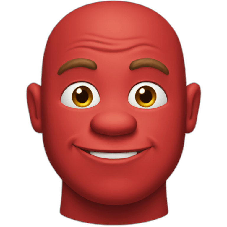 red-shrek emoji