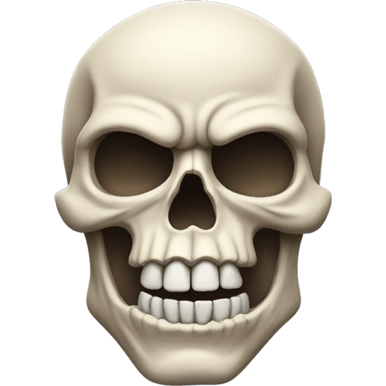 Muscular skull emoji