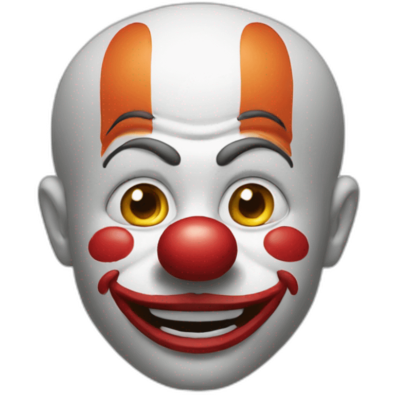 tête de clown emoji