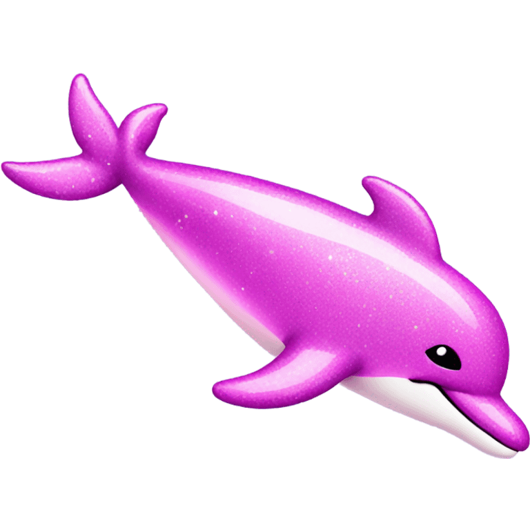 pink glittery dolphin that is magical emoji