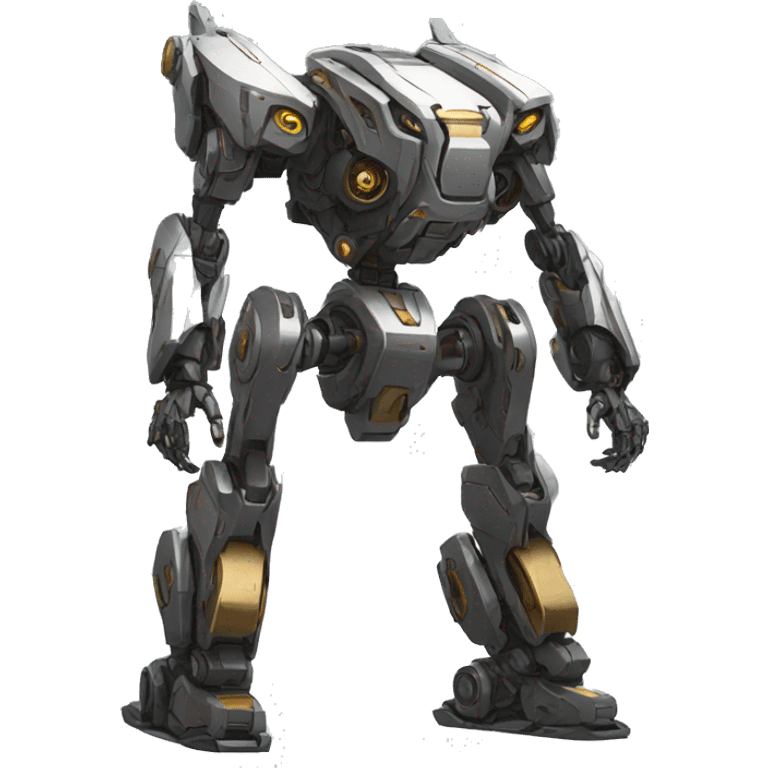 Futuristic mechanical lombax-mecha full body emoji