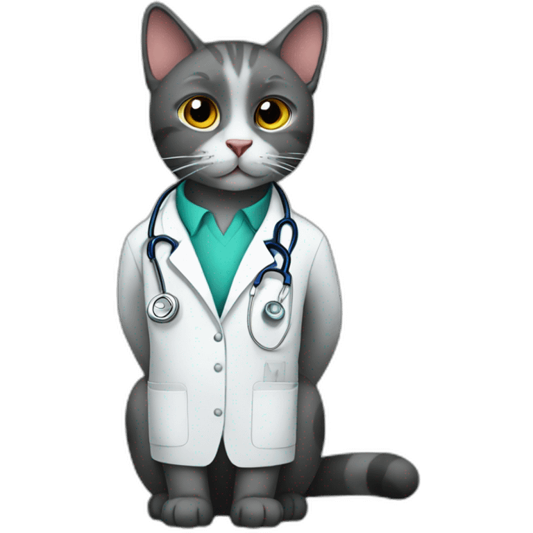 cat doctor emoji