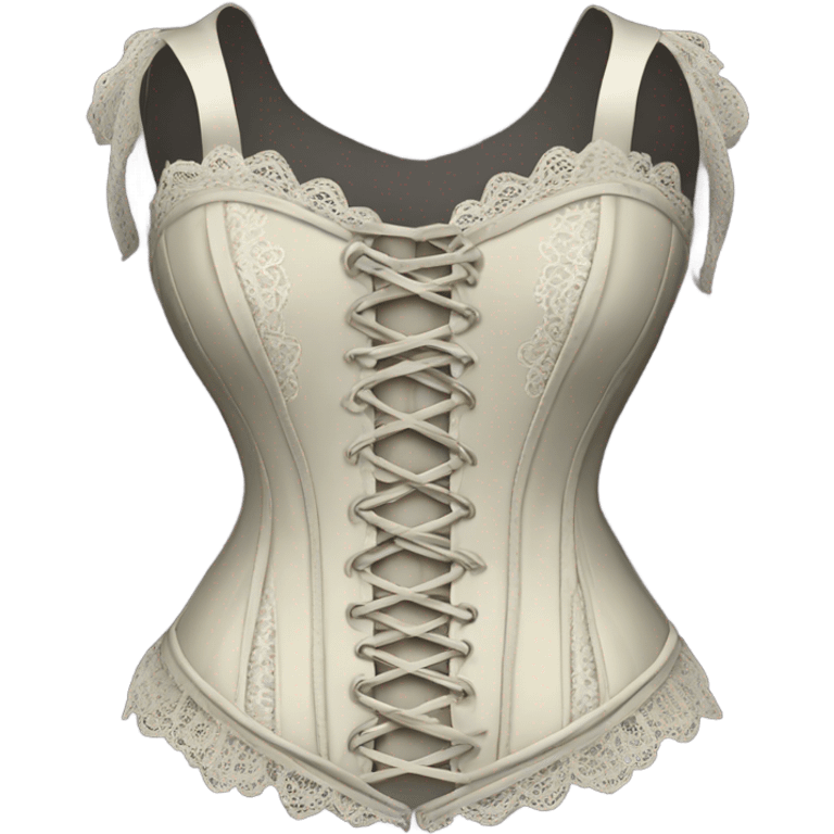 Sage corset, isolated emoji