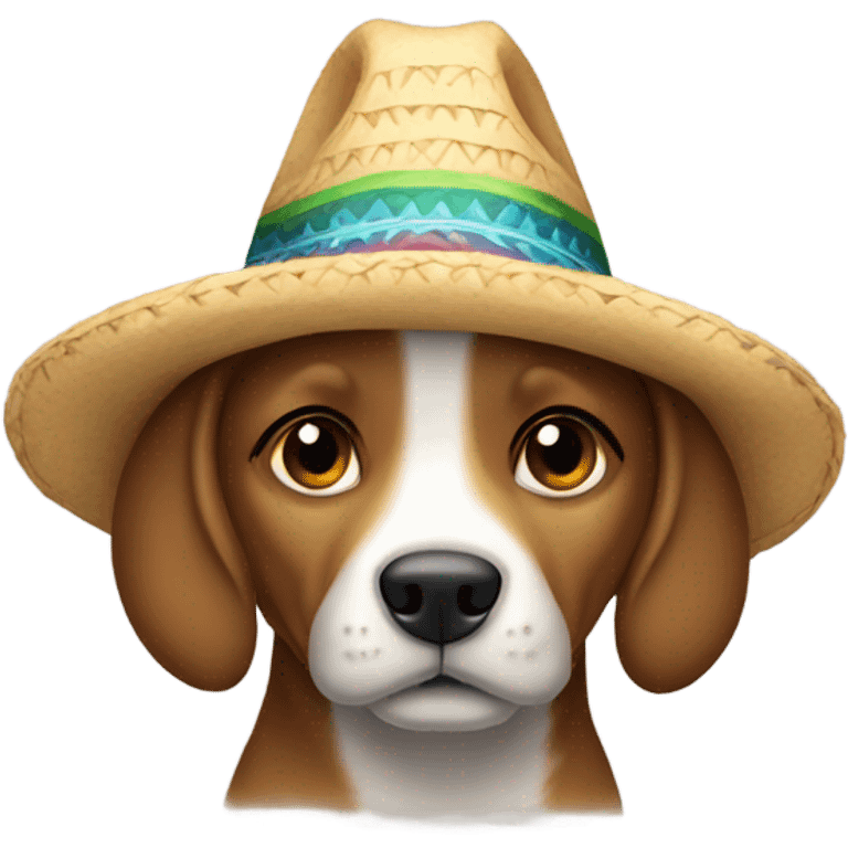 Perro con sombrero emoji