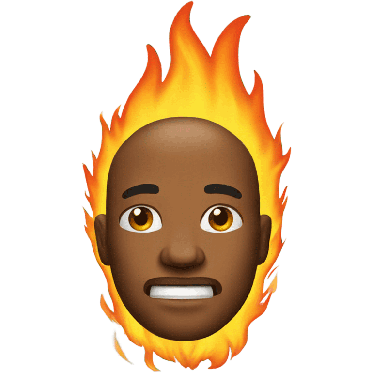 man on fire emoji