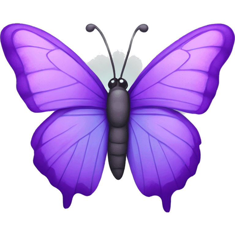 Butterfly with purple wings  emoji