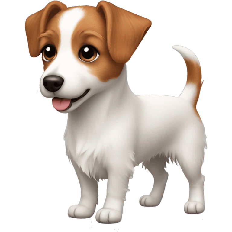 Jack russell terrier long hair emoji