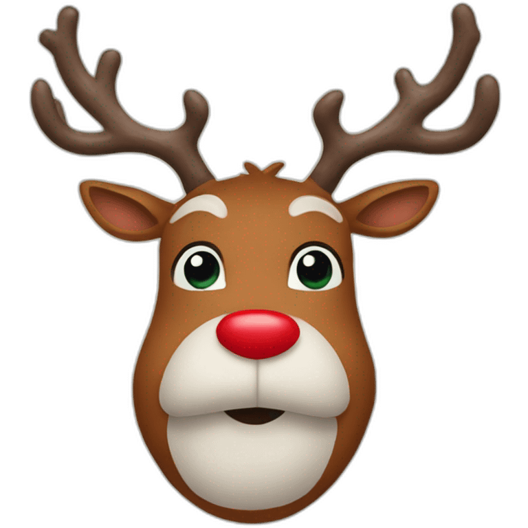 rudolph the red nosed reindeer emoji