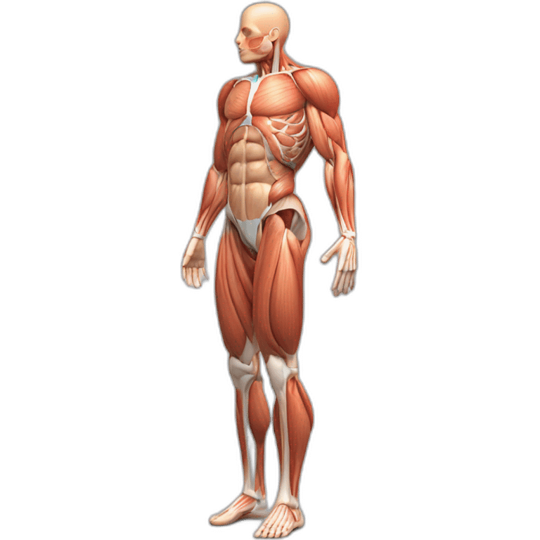 Human anatomy quadriceps muscles 3d model  emoji