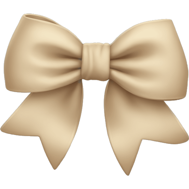 Beige bow  emoji