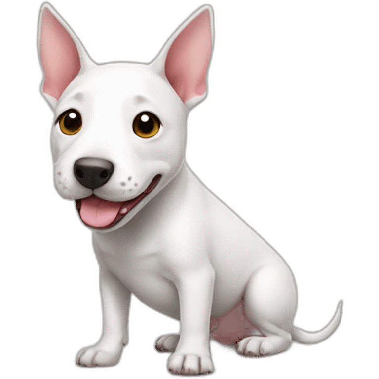 Cute little Bull Terrier emoji