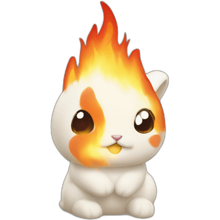 Fire rabbit emoji