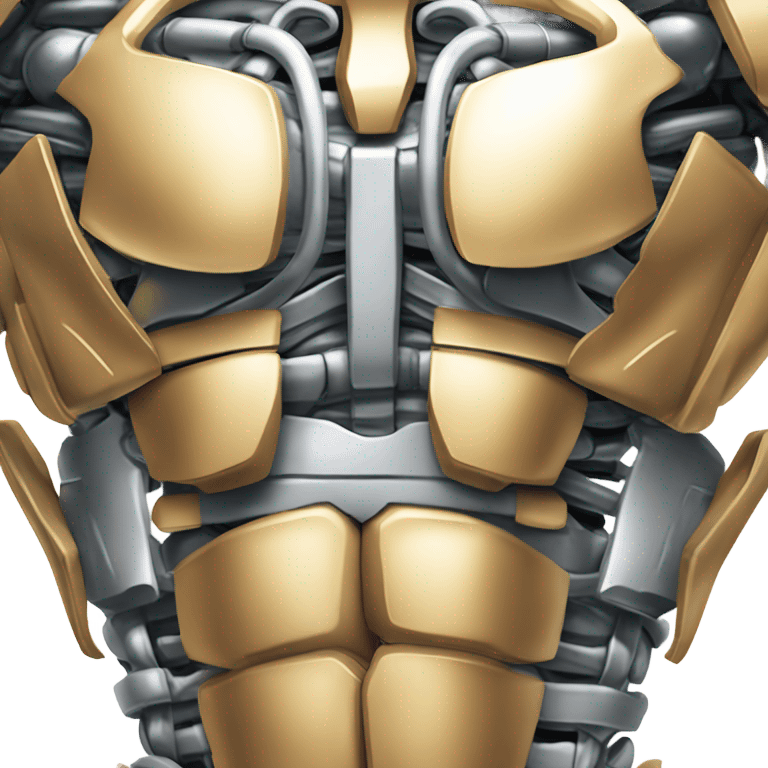 robot with 6 pack emoji