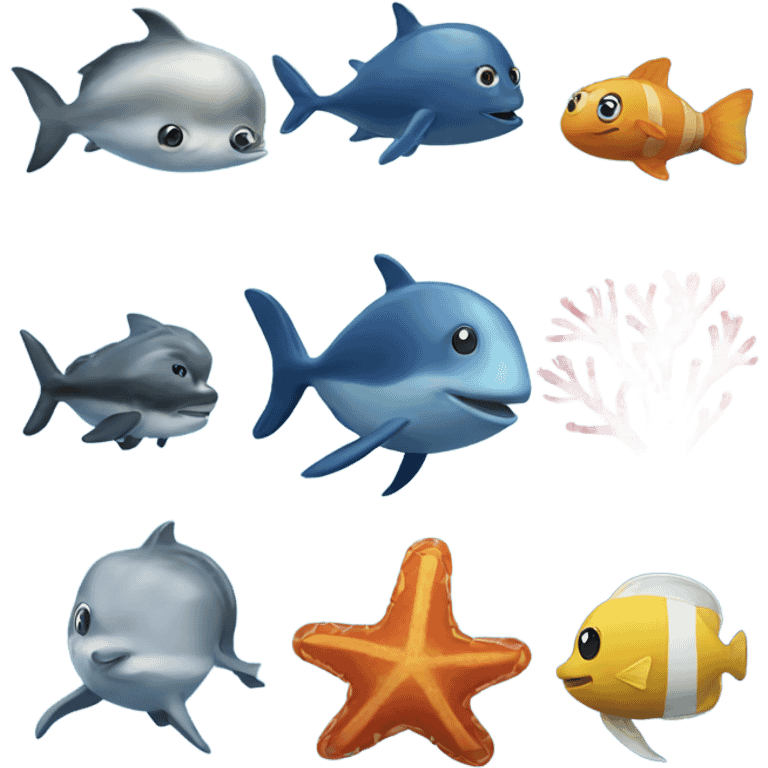 Sea animals  emoji