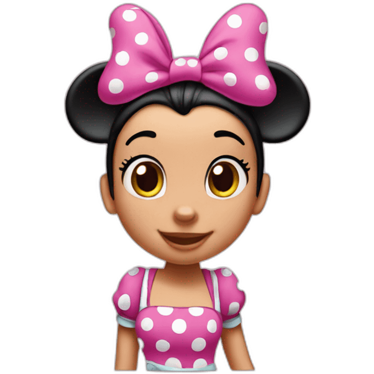 Minnie mouse pink emoji