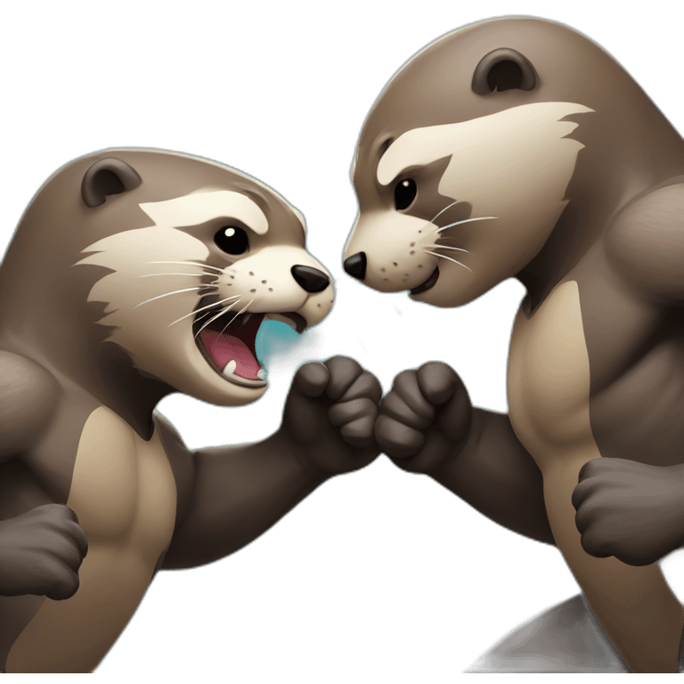 otter mma fighting emoji