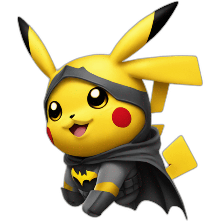 pikachu avec masque batman emoji