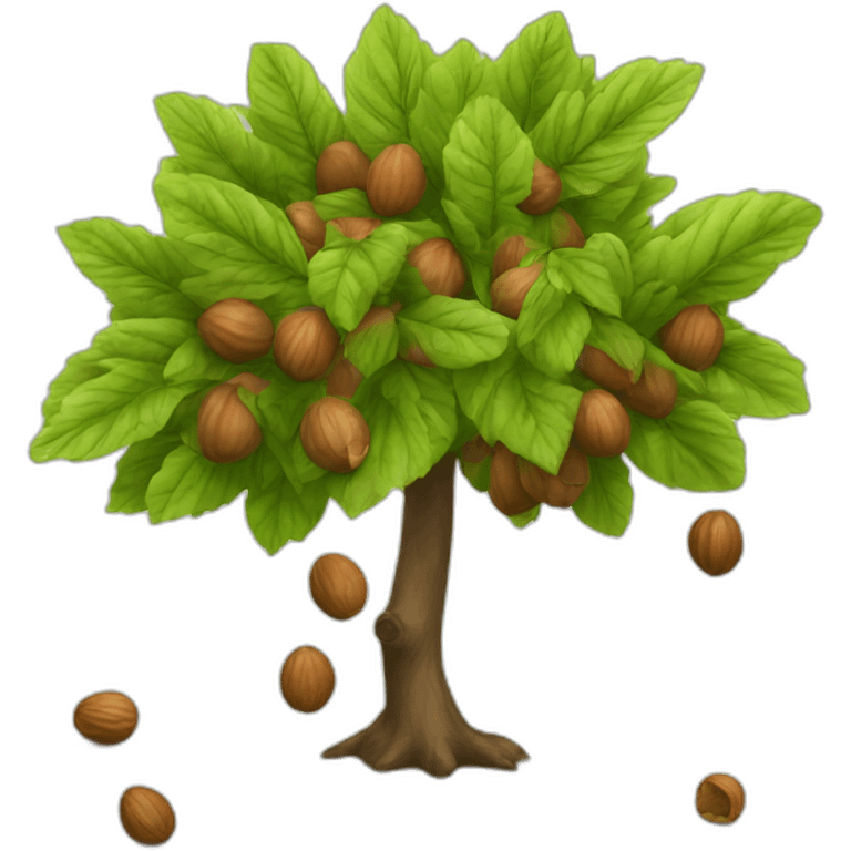 hazelnut tree emoji