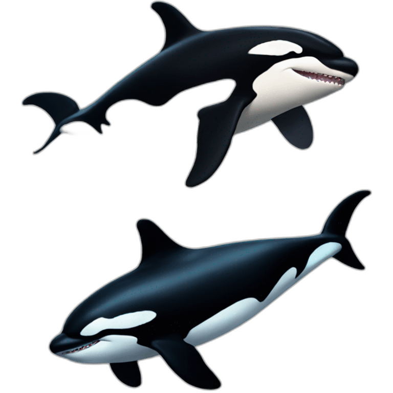 Killer whales emoji