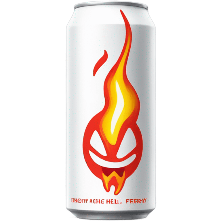 Hell enegry drink white emoji