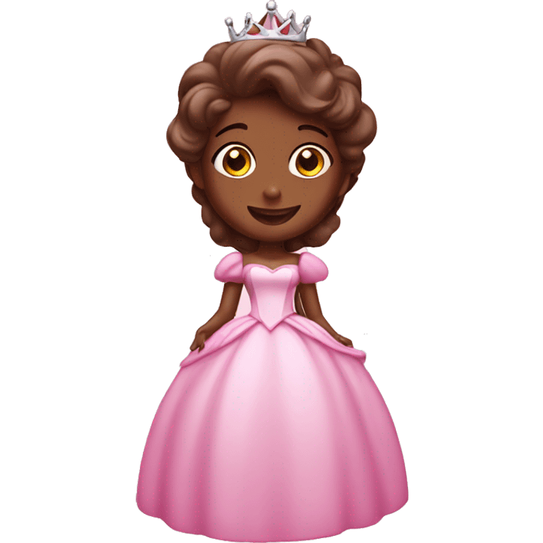 Pink princess chocolate emoji