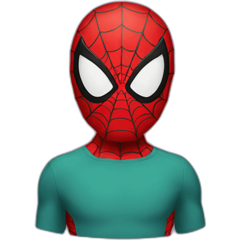 Spiderman who looks invisible emoji