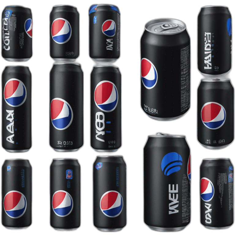 Black Pepsi max can emoji