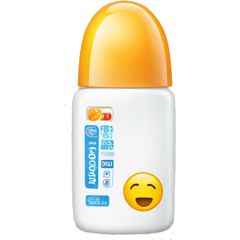 little facial sunscreen bottle isdin emoji