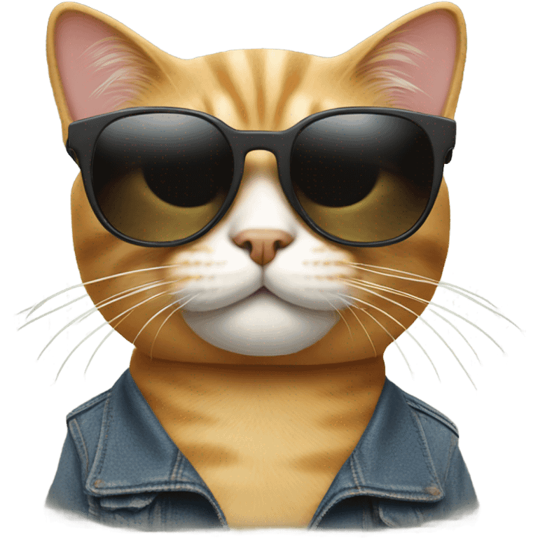 Cat with sunglasses emoji