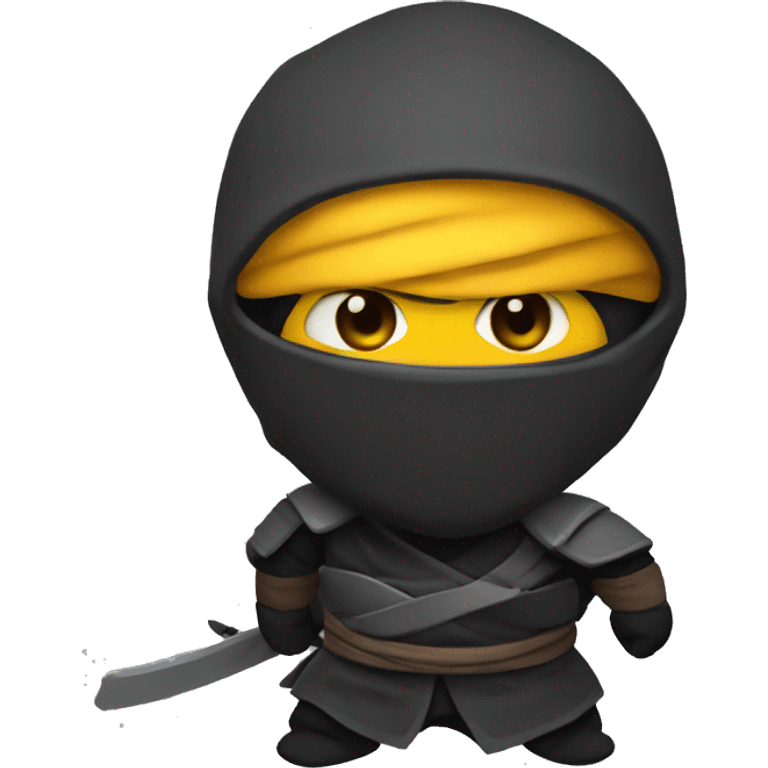 Ninja con una corona emoji