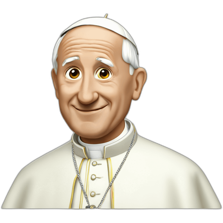 the pope doing the griddy emoji