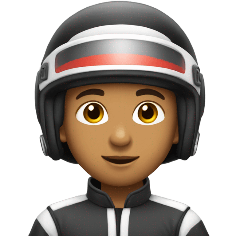 A lightskin boy karting emoji