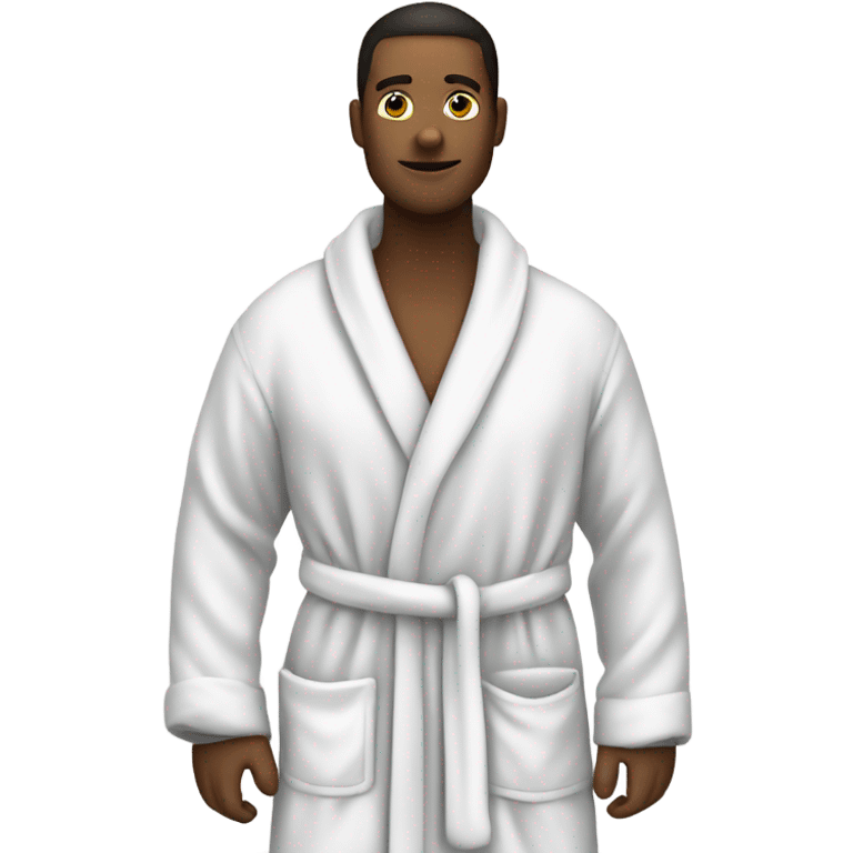 White dressing gown  emoji