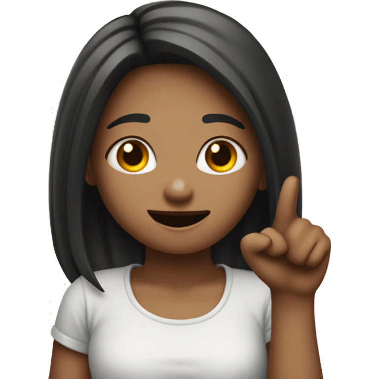 Create me an emojie with a girl sticking her tongue out and making an L with her two hands emoji