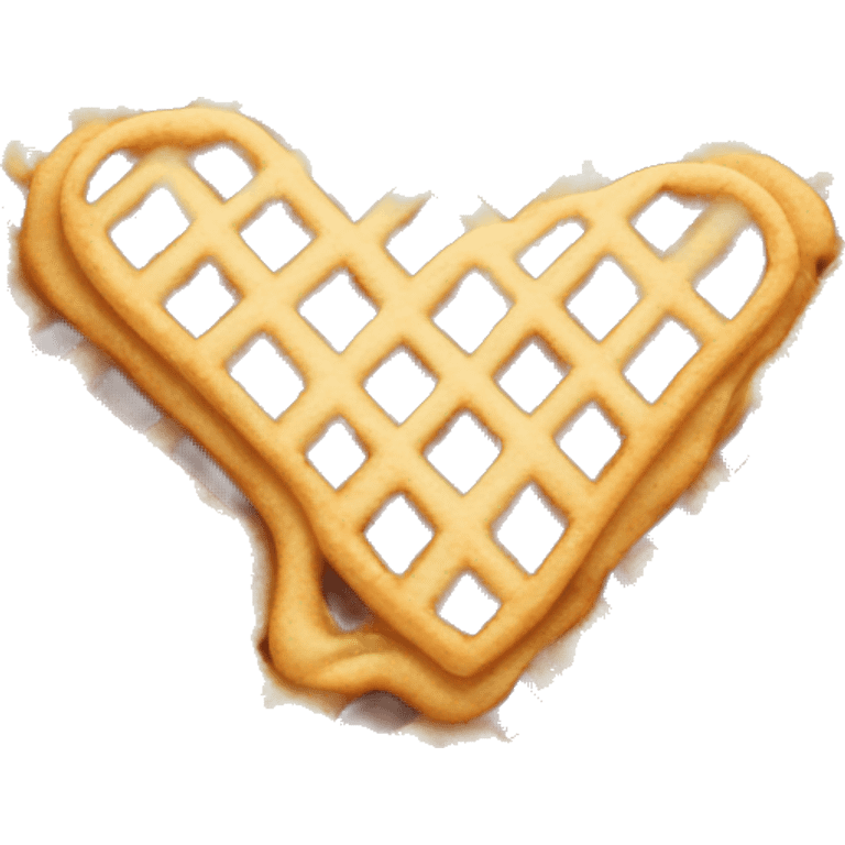 Heart-shaped waffle emoji