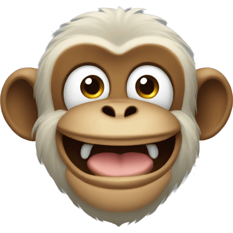 Monkey smiling emoji