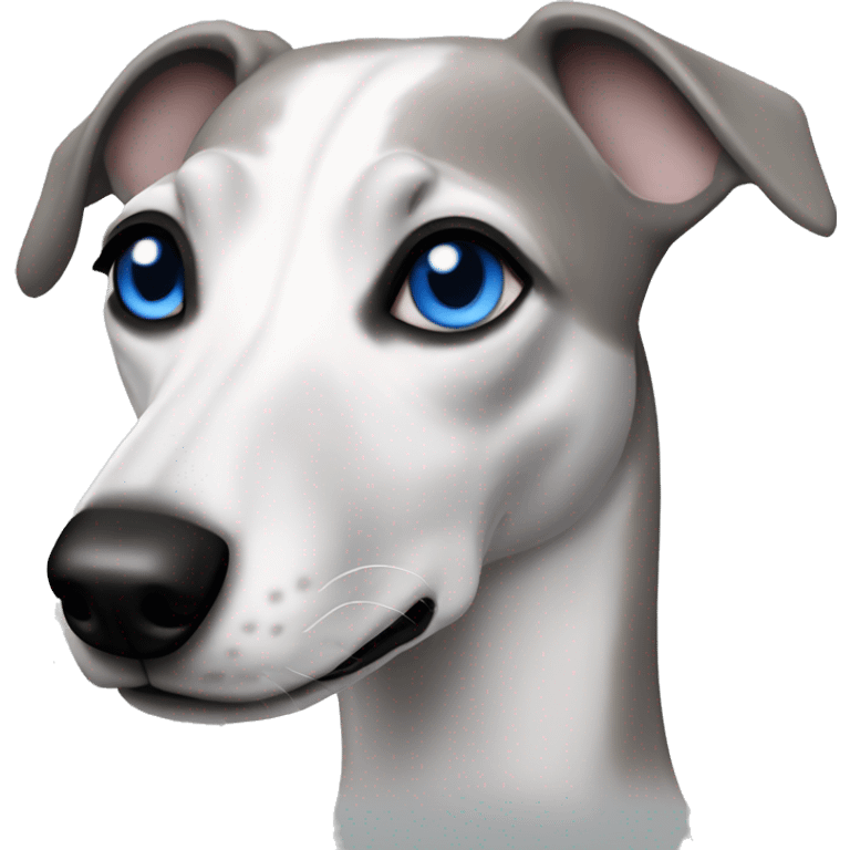 whippet blue eyes emoji