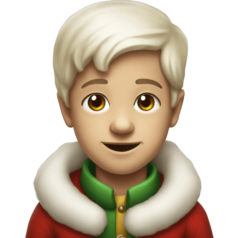 santa claus inspired boy portrait emoji