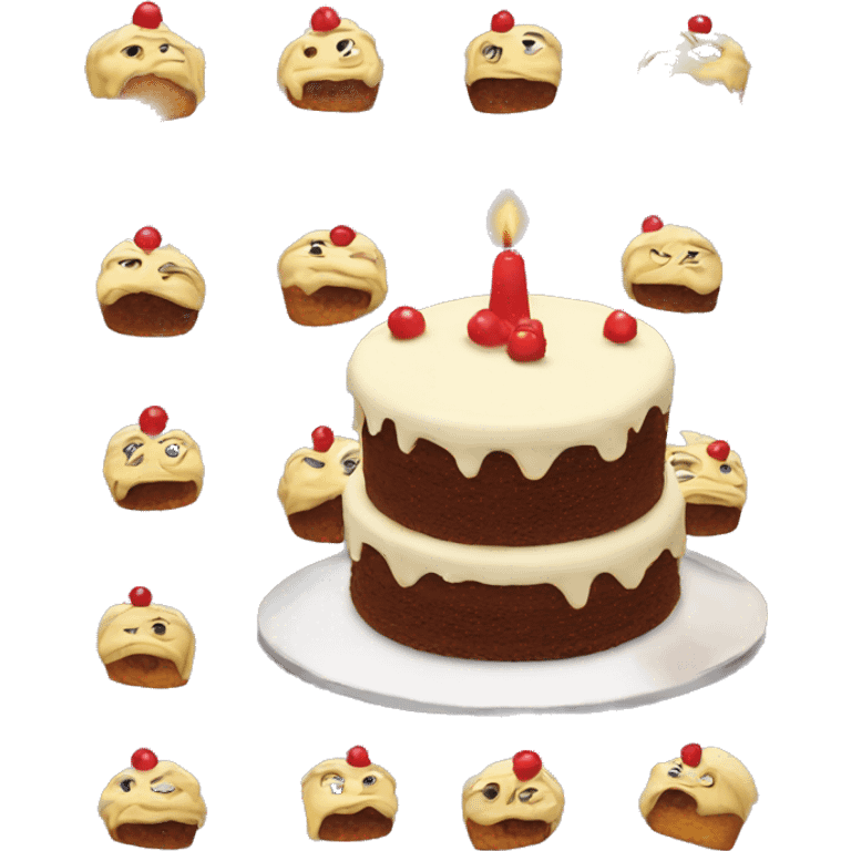 Rude cake funny  emoji