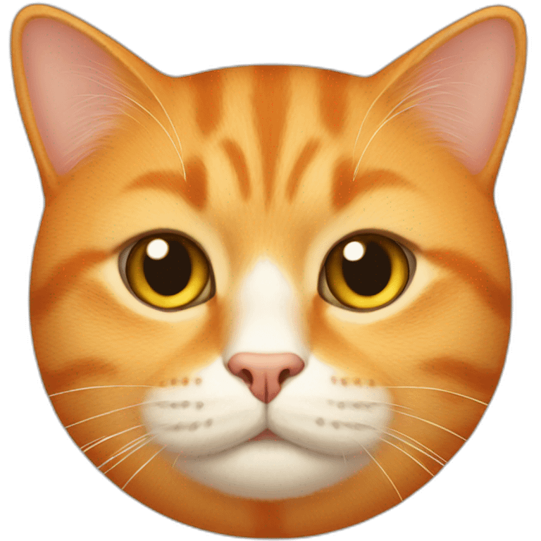 fat orange cat face emoji