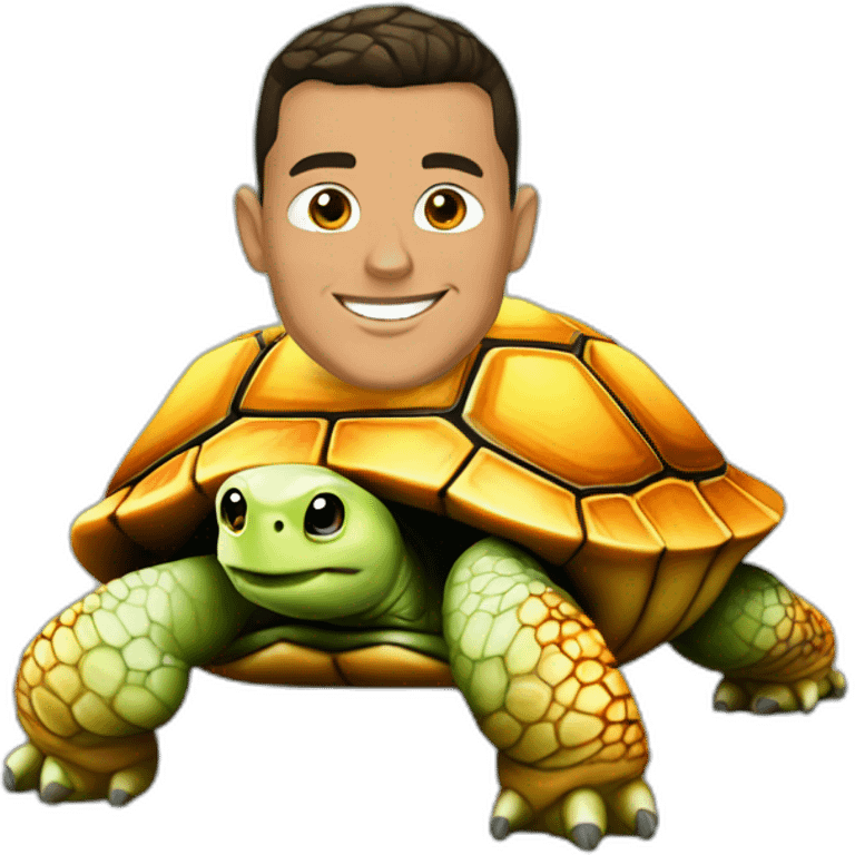 Ronaldo sur tortue emoji