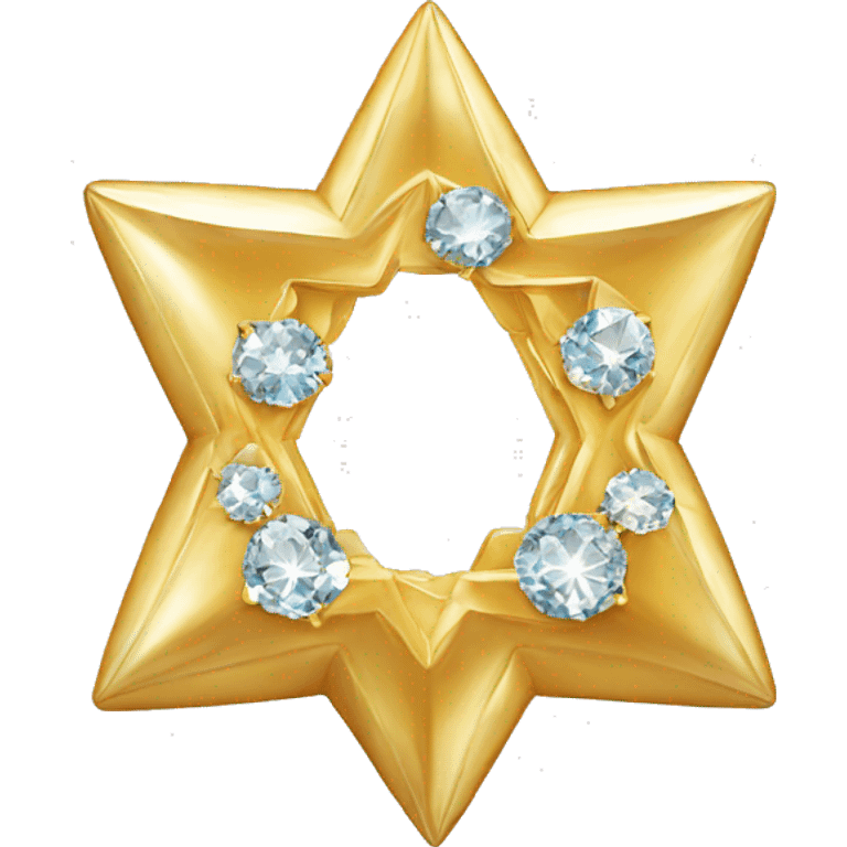 Diamond star of david  emoji