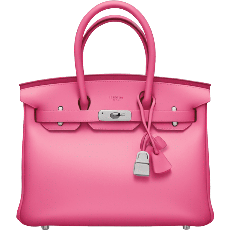 Pink Hermes birkin bag  emoji