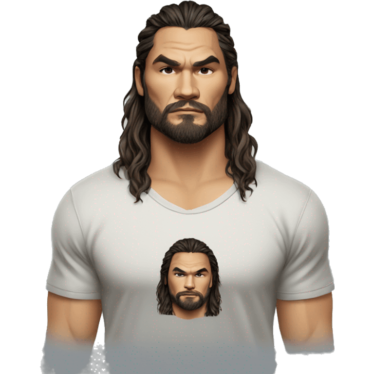 realistic jason momoa wearing tee emoji