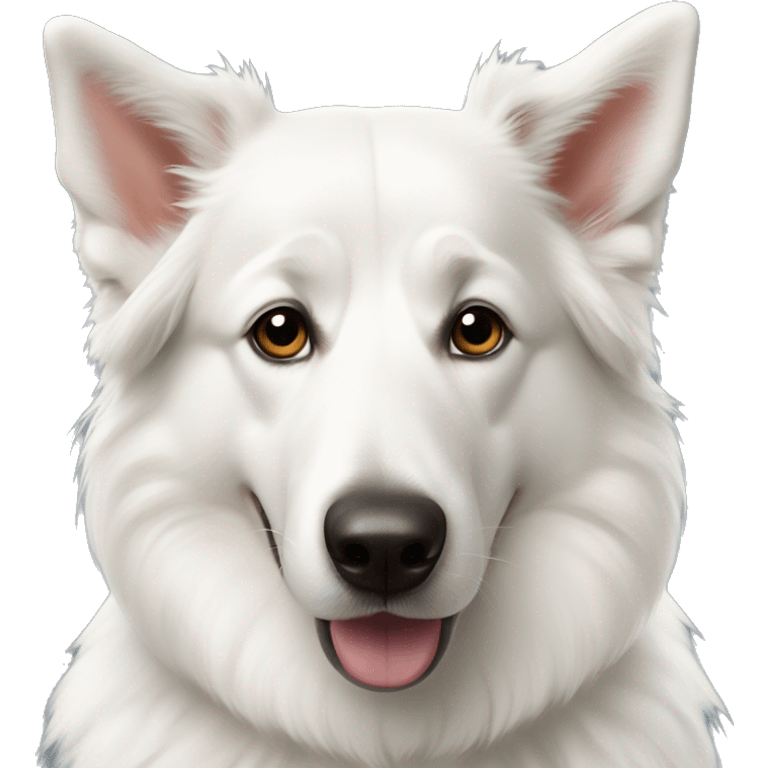 white Swiss shepherd nisselue emoji