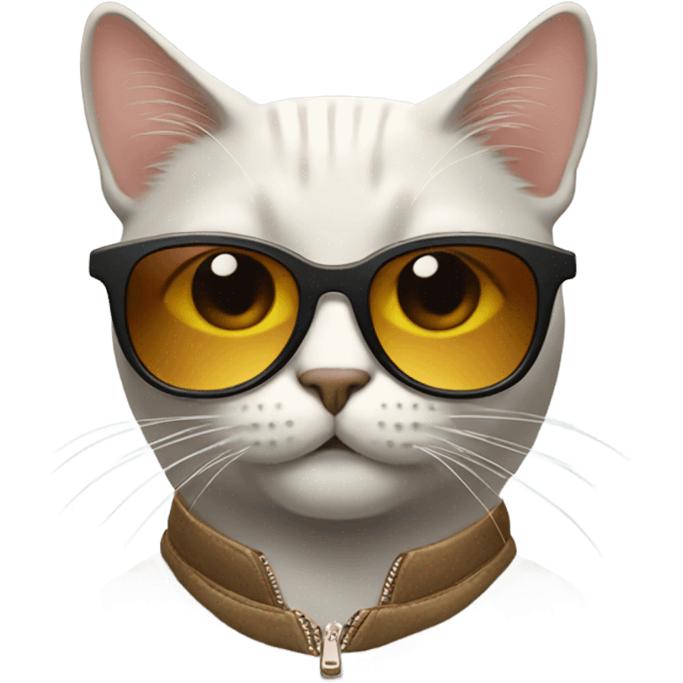 Cat with sunglasses emoji