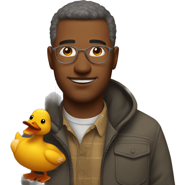 Dad with a duck emoji